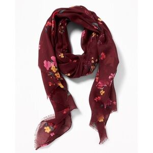 Old Navy Floral Printed Gauze Scarf